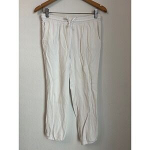 ONeill White Casual Jogger Pants‎ Womens Small Drawstring Elastic Waist